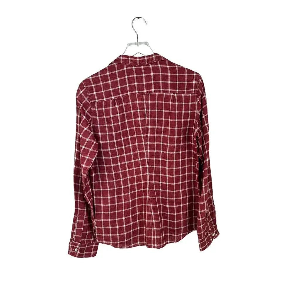 Frank & Eileen Red Plaid Blouse - Picture 3 of 6